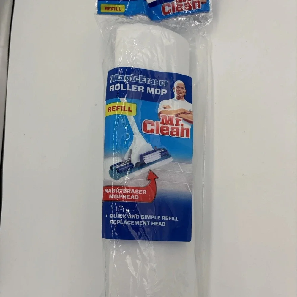 Mr Clean MagicEraser Roller Mop Refill Replacement Head Quick Sponge Mop Cleaner